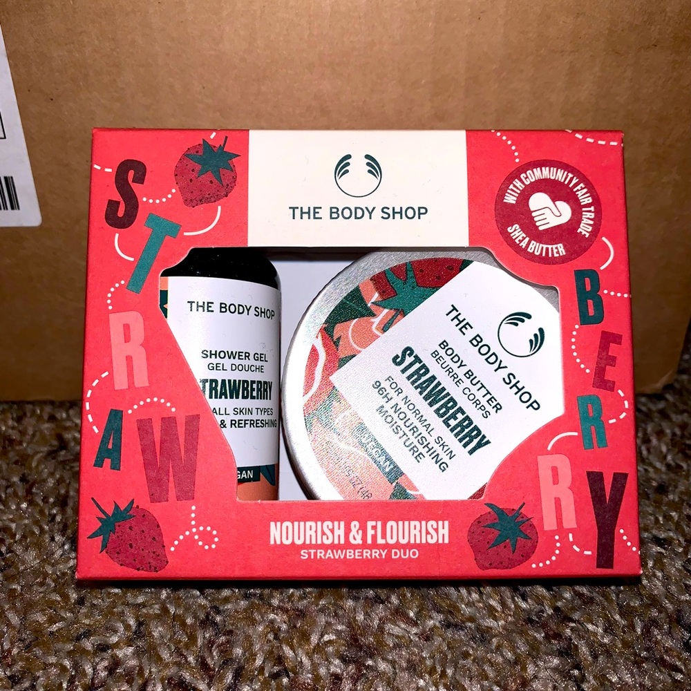 The Body Shop  Nourish and Flourish Strawberry Duo